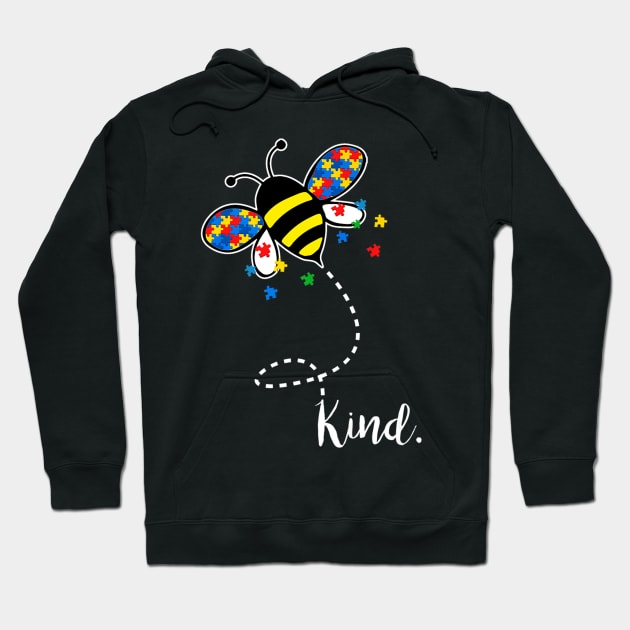 Autism Awareness Honey Bee Hoodie by Owl Is Studying